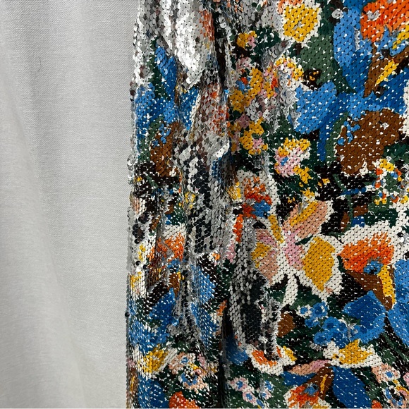 NWT - Missoni FLORAL-PRINT SEQUINED JERSEY MINI DRESS IN MULTICOLOR - 42 - Picture 12 of 16